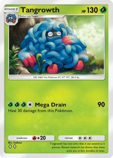 Tangrowth - SpaceTimeSmackdown - Pokémon Pocket Card