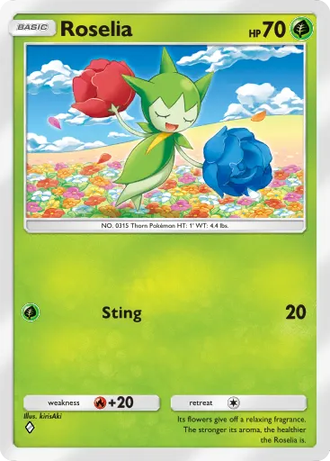 Roselia - SpaceTimeSmackdown - Pokémon Pocket Card