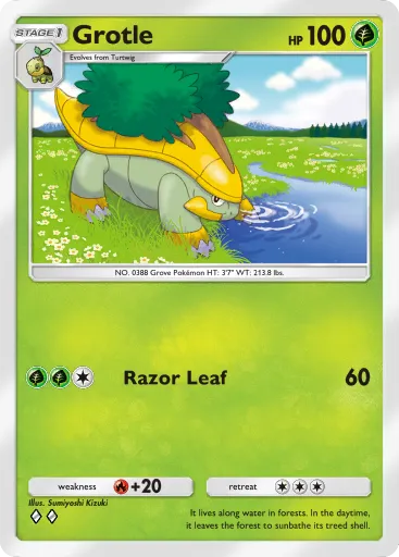 Grotle - SpaceTimeSmackdown - Pokémon Pocket Card