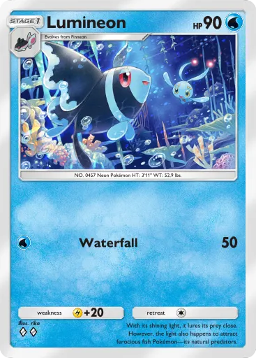Lumineon - SpaceTimeSmackdown - Pokémon Pocket Card