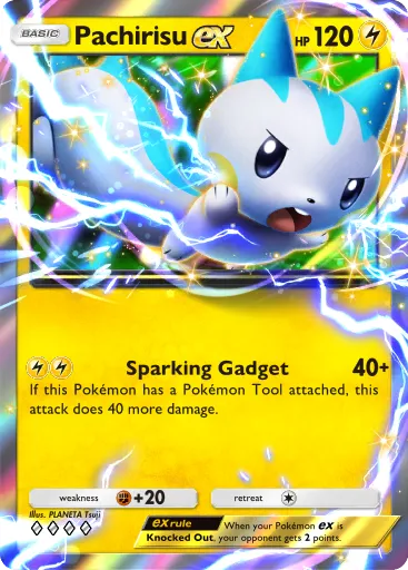 Pachirisu ex - SpaceTimeSmackdown - Pokémon Pocket Card