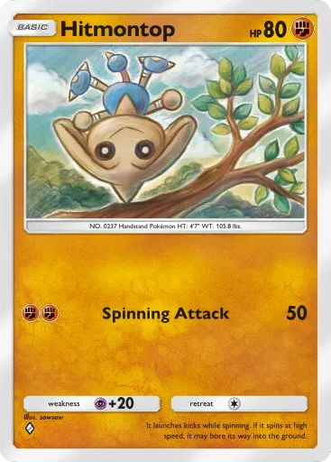 Hitmontop - SpaceTimeSmackdown - Pokémon Pocket Card