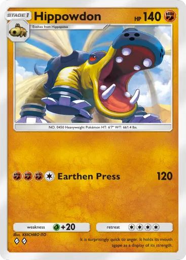 Hippowdon - SpaceTimeSmackdown - Pokémon Pocket Card