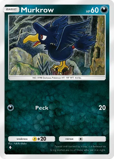 Murkrow - SpaceTimeSmackdown - Pokémon Pocket Card