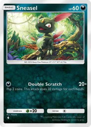 Sneasel - SpaceTimeSmackdown - Pokémon Pocket Card