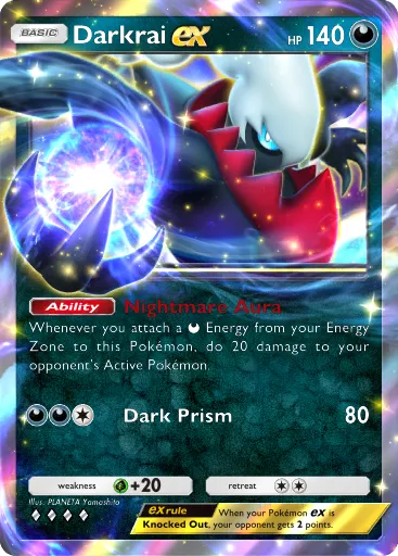 Darkrai ex - SpaceTimeSmackdown - Pokémon Pocket Card