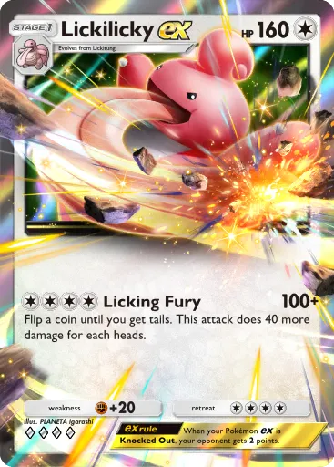 Lickilicky ex - SpaceTimeSmackdown - Pokémon Pocket Card