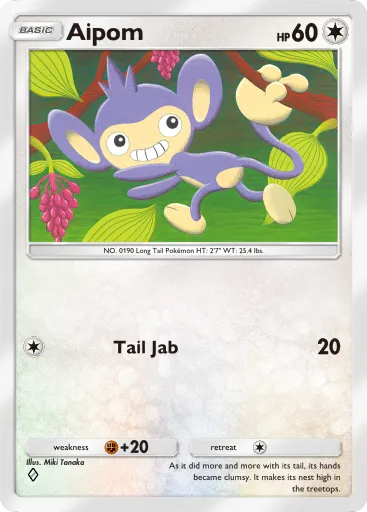 Aipom - SpaceTimeSmackdown - Pokémon Pocket Card