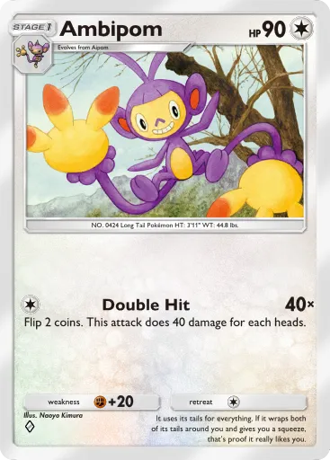 Ambipom - SpaceTimeSmackdown - Pokémon Pocket Card