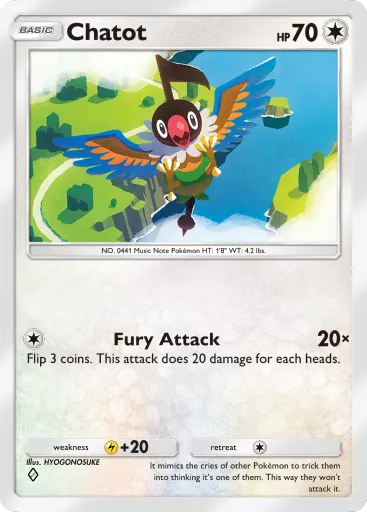 Chatot - SpaceTimeSmackdown - Pokémon Pocket Card