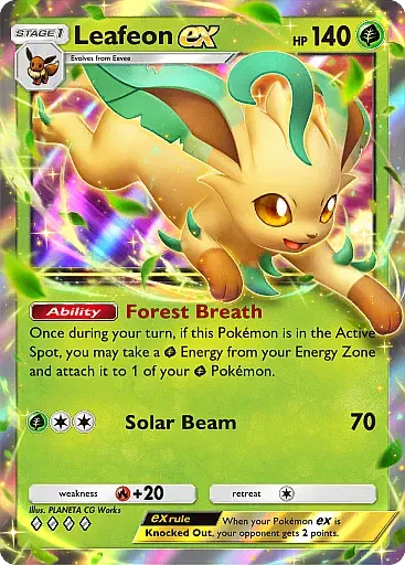 Leafeon ex - DeluxePackEx - Pokémon Pocket Card