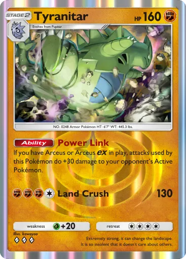 Tyranitar - TriumphantLight - Pokémon Pocket Card