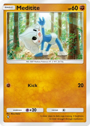 Meditite - TriumphantLight - Pokémon Pocket Card