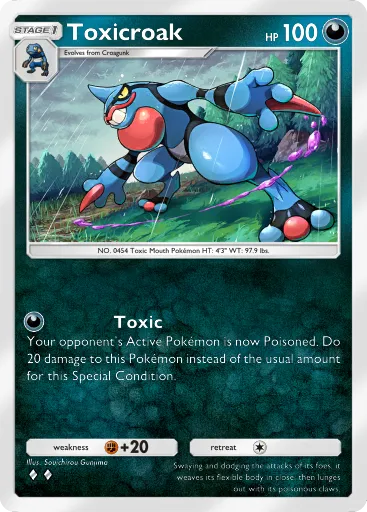 Toxicroak - TriumphantLight - Pokémon Pocket Card