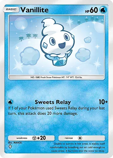 Vanillite - EeveeGrove - Pokémon Pocket Card