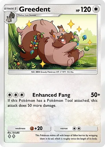 Greedent - EeveeGrove - Pokémon Pocket Card