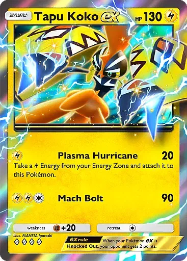 Tapu Koko ex - ExtradimensionalCrisis - Pokémon Pocket Card