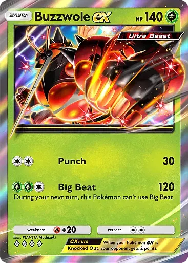 Buzzwole ex - ExtradimensionalCrisis - Pokémon Pocket Card