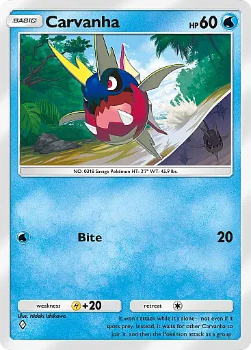 Carvanha - ExtradimensionalCrisis - Pokémon Pocket Card