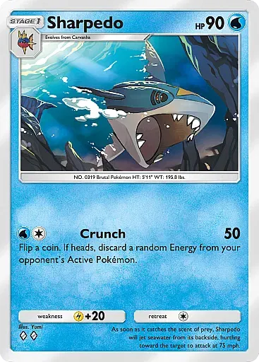 Sharpedo - ExtradimensionalCrisis - Pokémon Pocket Card