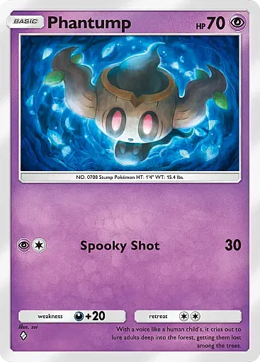 Phantump - ExtradimensionalCrisis - Pokémon Pocket Card