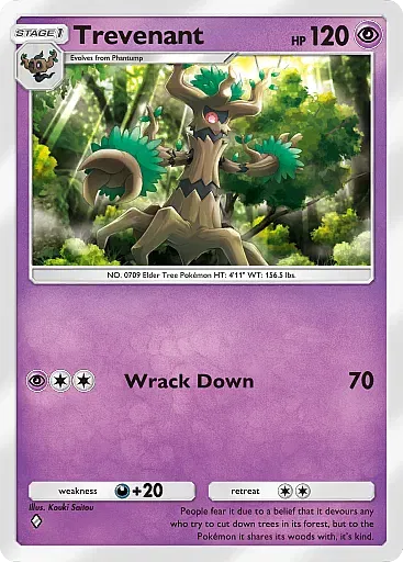Trevenant - ExtradimensionalCrisis - Pokémon Pocket Card