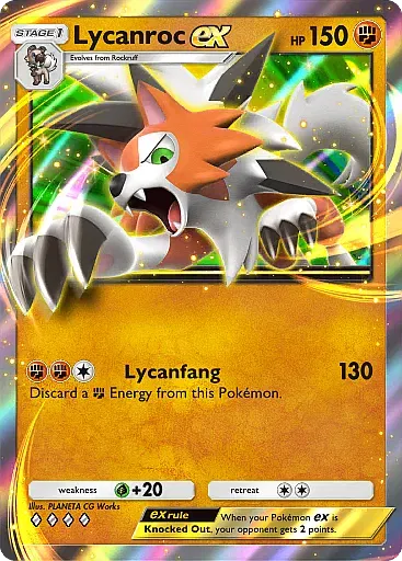 Lycanroc ex - ExtradimensionalCrisis - Pokémon Pocket Card
