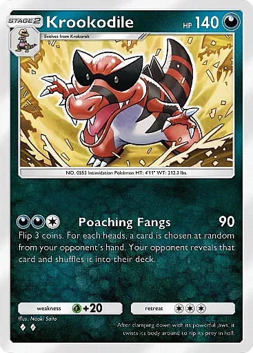 Krookodile - ExtradimensionalCrisis - Pokémon Pocket Card