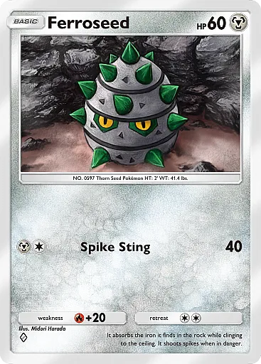 Ferroseed - ExtradimensionalCrisis - Pokémon Pocket Card