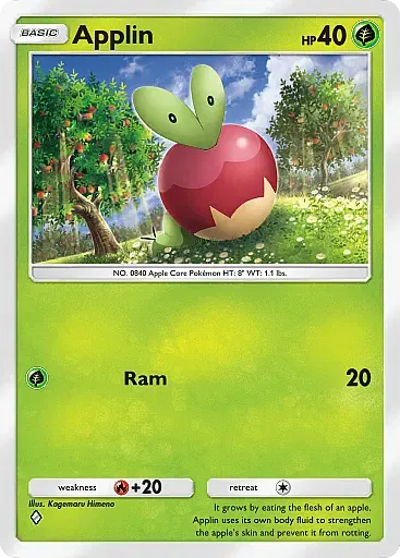 Applin - EeveeGrove - Pokémon Pocket Card