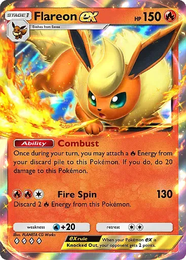 Flareon ex - EeveeGrove - Pokémon Pocket Card