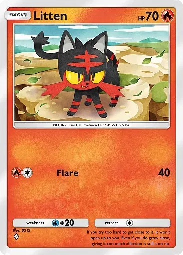 Litten - EeveeGrove - Pokémon Pocket Card