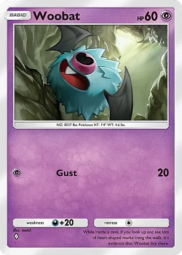 Woobat - EeveeGrove - Pokémon Pocket Card