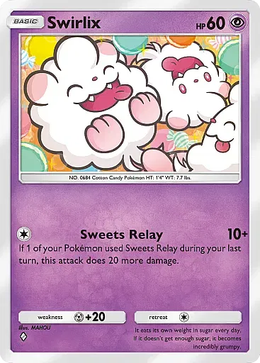 Swirlix - EeveeGrove - Pokémon Pocket Card