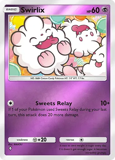 Swirlix - DeluxePackEx - Pokémon Pocket Card