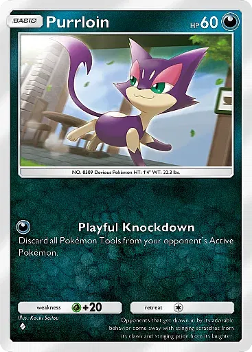 Purrloin - EeveeGrove - Pokémon Pocket Card