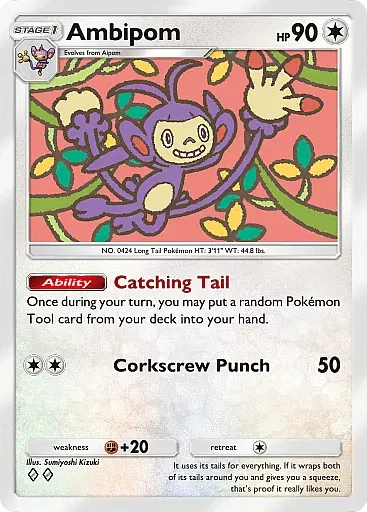 Ambipom - EeveeGrove - Pokémon Pocket Card