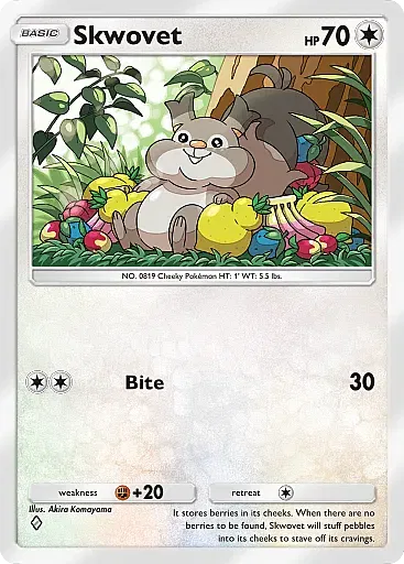 Skwovet - EeveeGrove - Pokémon Pocket Card