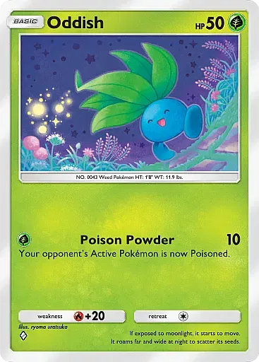 Oddish - WisdomOfSeaAndSky - Pokémon Pocket Card