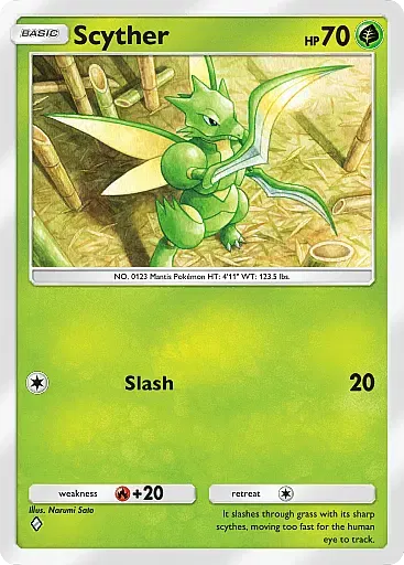 Scyther - WisdomOfSeaAndSky - Pokémon Pocket Card