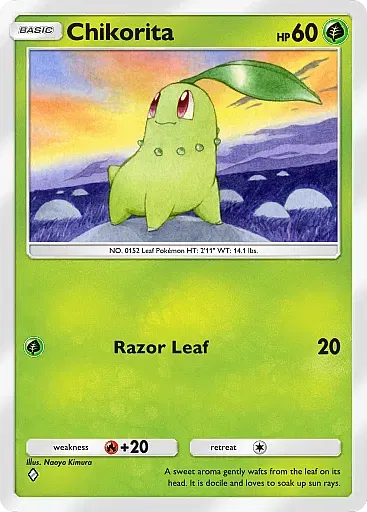 Chikorita - WisdomOfSeaAndSky - Pokémon Pocket Card
