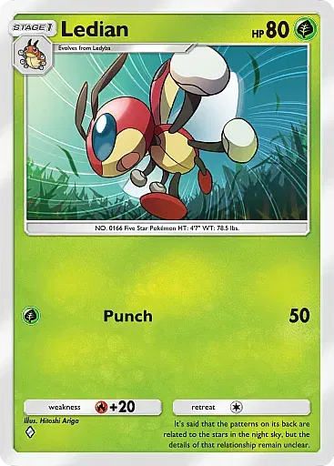 Ledian - WisdomOfSeaAndSky - Pokémon Pocket Card