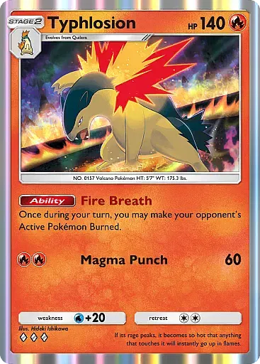 Typhlosion - WisdomOfSeaAndSky - Pokémon Pocket Card