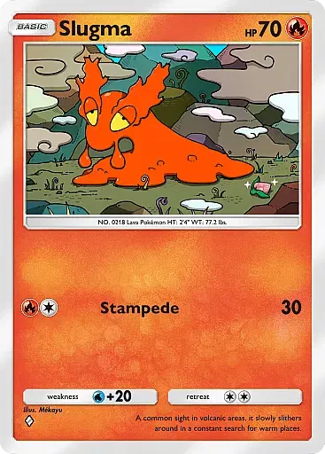 Slugma - WisdomOfSeaAndSky - Pokémon Pocket Card