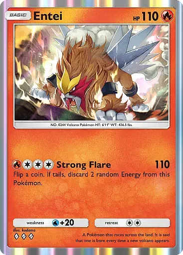 Entei - WisdomOfSeaAndSky - Pokémon Pocket Card