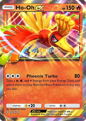 Ho-Oh ex - WisdomOfSeaAndSky - Pokémon Pocket Card