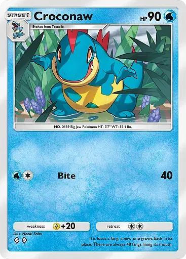 Croconaw - WisdomOfSeaAndSky - Pokémon Pocket Card