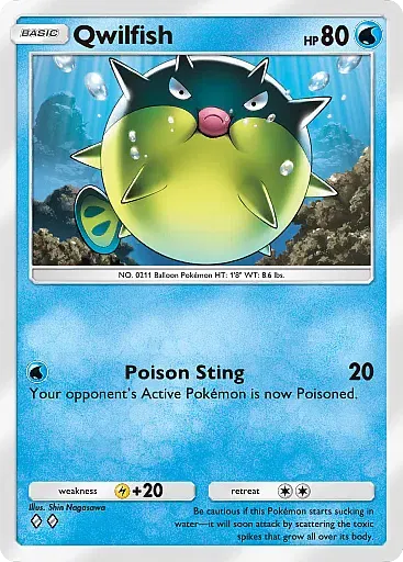 Qwilfish - WisdomOfSeaAndSky - Pokémon Pocket Card