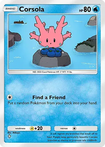 Corsola - WisdomOfSeaAndSky - Pokémon Pocket Card