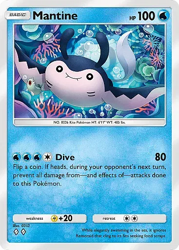 Mantine - WisdomOfSeaAndSky - Pokémon Pocket Card